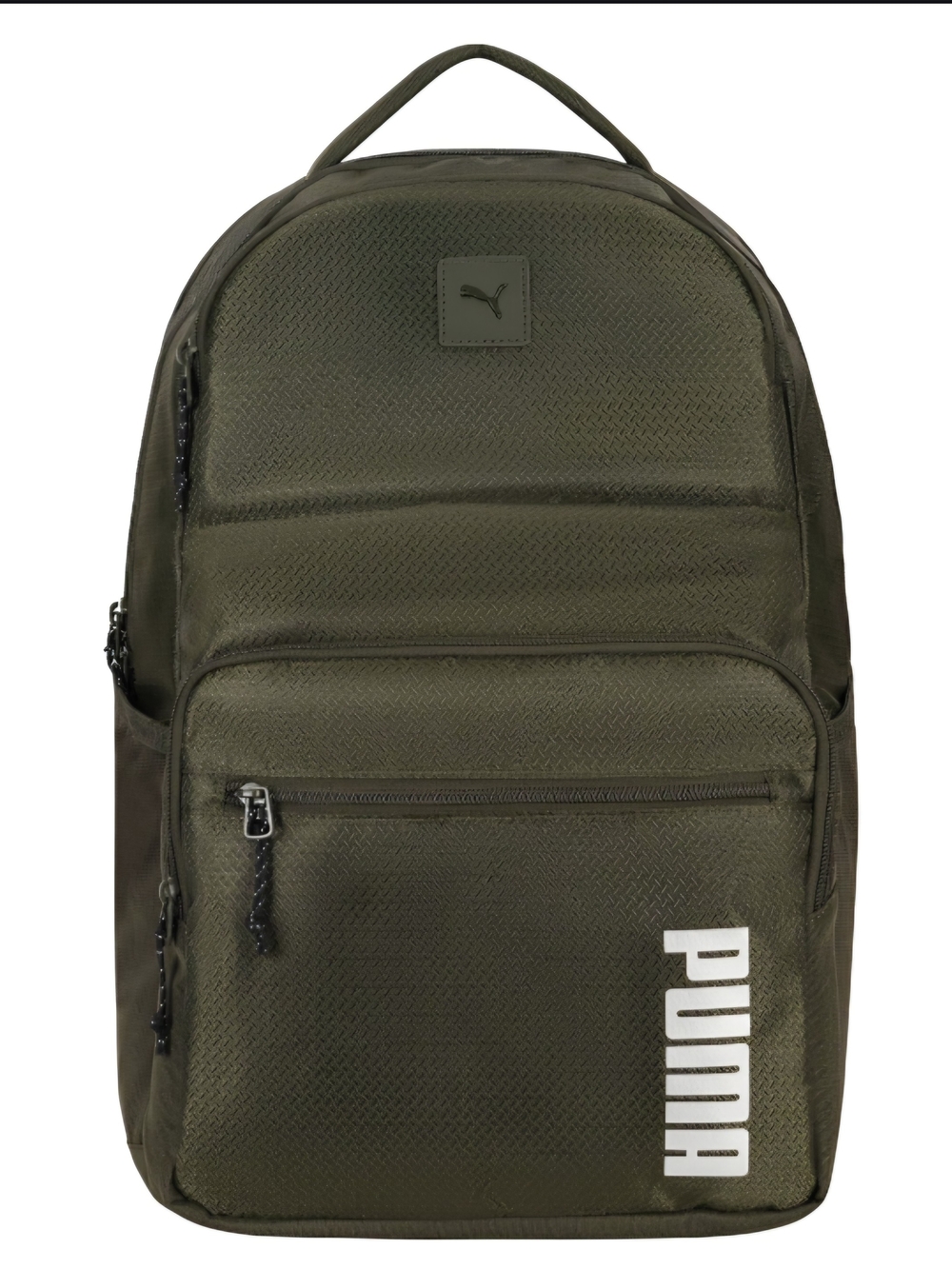 Puma Olive Green  Everyday Backpack with Front Logo